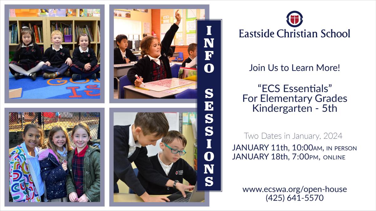 Elementary Open House, Eastside Christian School Seattle Area Family